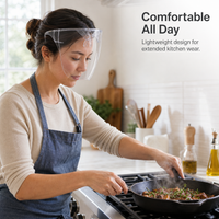 Anti-Fog Full Face Shield for Kitchen Cooking Oil Splash and Droplet Protection