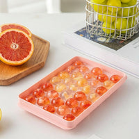 Soft Drinks Ice Ball Maker for Home Bar, 33 Small Spheres for Party Supplies, Easy Release Reusable Ice Tray, Freezer Easy Release Ice Ball