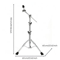 Extension Cymbals Stand Chrome Finish Percussion Quick Assembly to Install Music Equipment