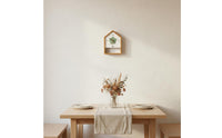 House Shaped Wall Clock Japanese Style Decorative Pendulum Clock Quiet Mechanism for Children, Nursery