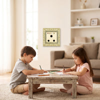 1gang Wall Socket Embossed 15a Socket Panel Hardware Gold-Toned Decorative for Interior Designers, Living Room, Bedroom