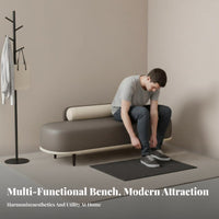 Light Luxury Design Boucle Entryway Bench Multi-Functional Long Stool fashionable design aesthetic Indoor Furniture Spacious Seating for Interior Decor lovers, residents, Apartment Dwellers, Hallway, Bedroom, spacious Closet, Living Room