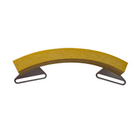 Rims Knock & Board Curved Wood Block with Mounting Plates Wooden Drum Accessory for Drummers, Percussionists, Recording Studio, Practice