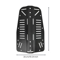 Backplate Contoured Harness Backplate Slotted for Technical Divers