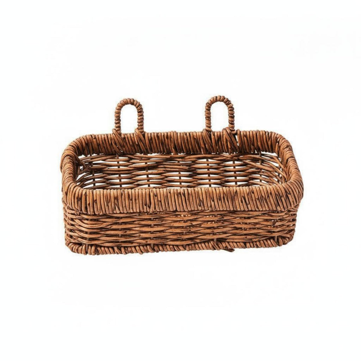 Wall Hanging Storage Basket Versatile Wall Hanging Woven Basket Lightweight Handwoven Storage Bin for Entryway, Washroom