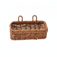 Wall Hanging Storage Basket Versatile Wall Hanging Woven Basket Lightweight Handwoven Storage Bin for Entryway, Washroom
