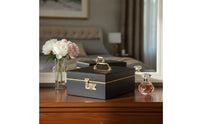 Jewelry Storage Box Travel-Friendly Jewelry Box with Lock Secure for Commuters, Collectors