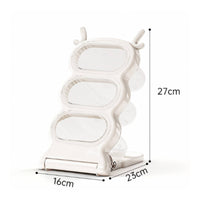 Slanted Stationery Organizer Angled Tiered Pen Holder Space-Saving for Art Table