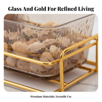 Luxury Design 6 Compartment Snack Tray Food Grade Material Divided Serving Dish Set Elegant Design for Parties, Home Gatherings, Living Room