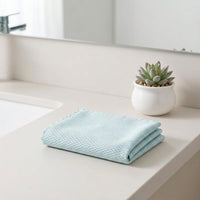 Reusable Microfibre Cleaning Cloth, Microfibre Cloth 25x25 cm for Glass and Kitchen, No-Shed Microfibre Towel, Reinforced Seams 1pc