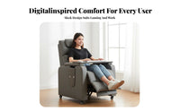 Reclining Function Ergonomic Gaming Seat with Footrest Thickly Padded Ergonomic Sofa Chair with Footrest Effortless Rolling Wheels Computer Armchair Adjustable Height for Gamers, Young Adults, Students, Internet Cafe, Study Room, Bedroom