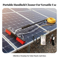 Photovoltaic Panel Washing Tool Easy to Use Telescopic Photovoltaic Module Cleaner Scratch Bristles Water-Fed Telescopic Pole Brush for Maintenance