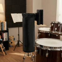 Drumstick Holder with Clamp Black Drumstick Holder with Bracket Adjustable for Drummers, Percussionists