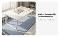 Foldable Tray with Storage Space-Saving Foldable Activity Tray Lightweight Bed Table for Students, Dorm Residents, Bedroom, Small Apartment, Travel