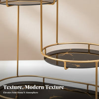 Tiered Makeup Drawers Space-Saving Cosmetic Storage Elegant visually appealing for Vanity
