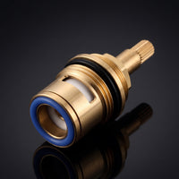 Faucet Valve Cartridge Splined Ceramic Disc Cartridge Hardware Good Sealing Easy to Install for DIYers, Bathroom, Kitchen