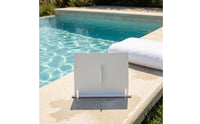 Flat Rectangular Replacement Skimmer Door Flap Hinge-Style Pool Skimmer Door Flap White Mounting Tabs