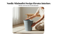 Simple Waste Bin Nordic Aesthetic Lidless Trash Receptacle Modern Design Lidless Paper Basket for Students, Homeowners, Washroom, Living Room