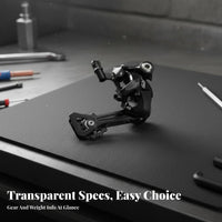 Street Bike Rear Derailleur Effortless Shifting Bike Rear Derailleur Drivetrain Part Stable Performance Long-Lasting Aluminum