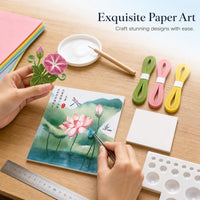 24 Solar Terms Quilling Art Kit for Beginners with Tools