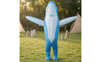 Dorsal Fin Full-Body Shark Suit Wearable Inflatable Shark Costume for Adults, Entertainment