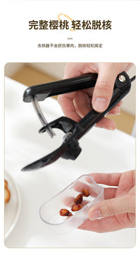 Press-Type Stainless Steel Cherry Pitter with Seed Container