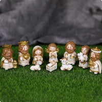 Cartoon Nativity Display Giftable Christmas Stable Figurines