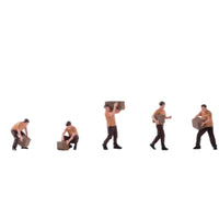 5 Pieces Miniature Figure with Parcel Management Themed Courier Figurine Resin Delivery Worker Figure for Diorama Builders
