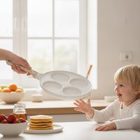 4-Cup Egg Pan Nonstick Egg Pan with 4 Cups Multi-Section Breakfast Skillet for Families