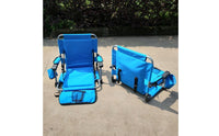 Stadium Chair with Back Support Storage Pocket Portable Stadium Chair Armrests Outdoor Seating for Pool