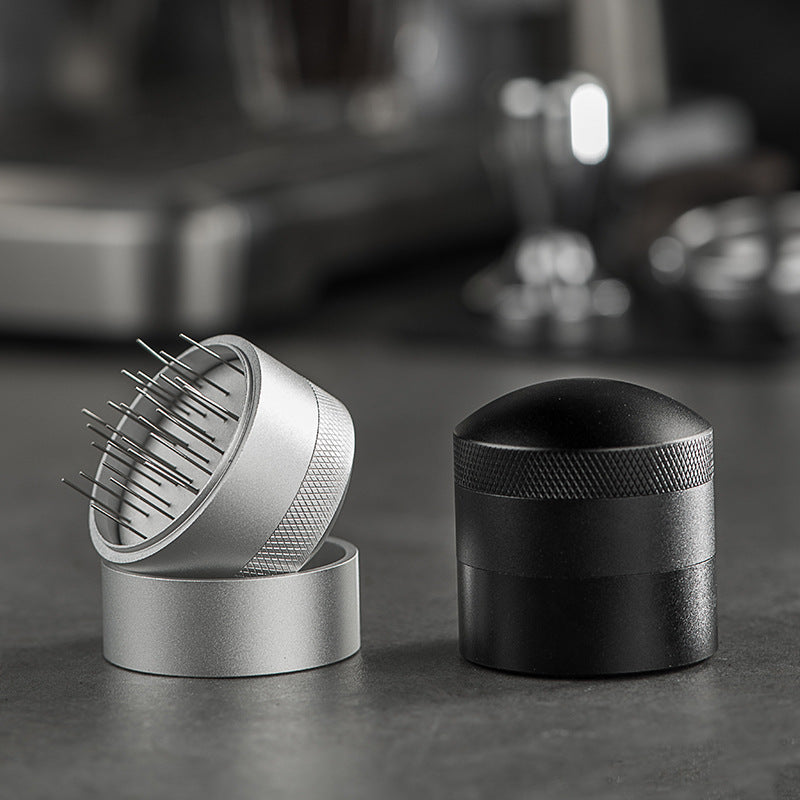 Adjustable Rotating Coffee Distribution Tool with Needles
