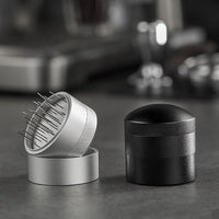Adjustable Rotating Coffee Distribution Tool with Needles