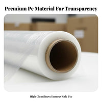 PE Stretch Film Cling Stretch Wrap Film Pallet Wrap Roll High See-Through Quality Packaging Supplies Puncture Resistant