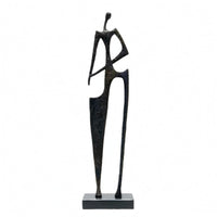 Abstract Human Sculpture Modern Standing Figure Ornament Collectible Human Figure Sculpture for Entryway