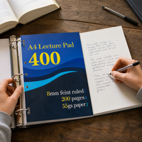 A4 Loose-Leaf Notebook, 200 Pages, Thickened, 55gsm Paper, High-Value Design, Student Exam Draft Book