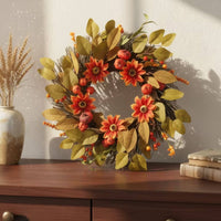 Autumn Wreath Lightweight Harvest Wreath Colorful for Wall, Porch