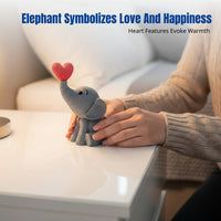 3D Printed Elephant Figurine, PLA Desktop Decor, Creative Animal Model, Gift for Lovers, Customizable