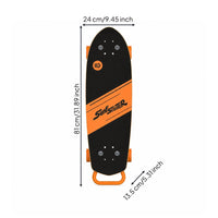 Coastal-Themed Sports Gear Board with Handles Four Wheels
