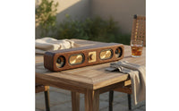 Bass Boosted Retro Bluetooth Speaker Aux Input Vintage Wooden Speaker Easy to Use for Desktop