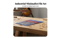 10 Pieces Multi-Functional Guitar Fret Polishing Files Includes Storage Pouch Guitar Nut File Set Comfortable Grip for Workshop, Home Studio