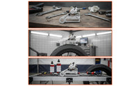 Rear Hydraulic Disc Brake Assembly Replacement Rear Hydraulic Brake Assembly Hardware Silver-Toned Compact for Motorcyclists