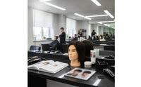 Versatile Mannequin Head with Human Hair Long-Lasting Hair Styling Training Head Lifelike Hairdressing Practice Mannequin Professional-Grade for Hairdressers