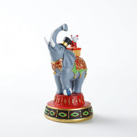 Elephant Figurine with Top Hat Ornate Decor Unique for Collectors