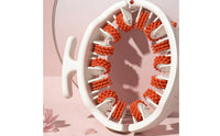 Soft Silicone Rollers Circular-Shaped Leg Roller Deep Tissue Massage Clamp Leg Massager Detachable Handle Encircling Muscle Roller for Gym