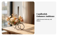 Spiral Candlestick Reflective Home Decor Smooth House Decoration
