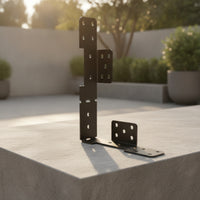 10 Pieces Reversible Adjustable Stair Stringer Hanger Connector Heavy-Duty Stair Stringer Hanger Anti-Rust Brackets Easy Installation for Builders, Decks