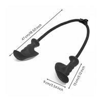Heavy Duty V-Shaped Pulldown Handle Sturdy Construction LAT Pulldown Attachment Rustproof Seated Row Handle for Home Gym