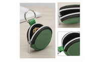 Portable Mini Jewelry Pouch with Keychain Firm Jewelry Pouch with Keychain Soft Organizer Sturdy for Commuters