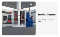 Heavy-Duty Stainless Steel Fire Equipment Cabinet Rust-Resistant Micro Fire Station Cabinet Secure Lock Large Capacity for Facility Managers, Safety Officers, Property Administrators, Construction Sites, Gas Stations, Factories, Warehouses