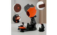 Bench-Top Chain Grinder Adjustable Electric Chain Grinder Chainsaw Grinder with Grinding Wheels Heavy-Duty for Lumberjacks